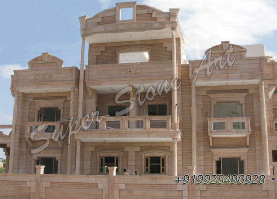 Stone Front Elevation Front Elevation Designs Jodhpur Sandstone Jodhpur Stone Art Jodhpur Stone All Buiding Design Photo Jodhpur Stone Design Home Elevation Stone Art House Front Elevation